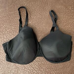 True & Co 38DD Black Full‎ Coverage Lightly Padded Underwire T-Shirt Bra